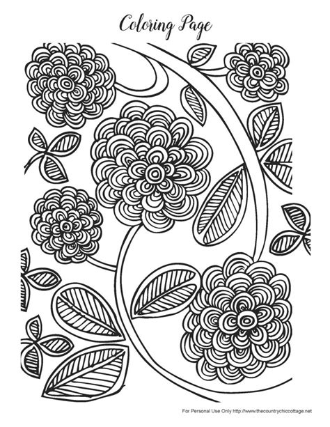 spring coloring pages  adults spring coloring pages flower
