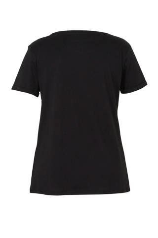 ca xl clockhouse  shirt met printopdruk zwart wehkamp