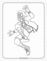 Morales Coloring Spider Coloringoo Avengers sketch template