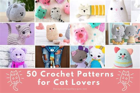 cat crochet patterns daisy cottage designs