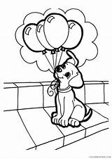 Balloon Coloring Coloring4free Puppy Pages Related Posts sketch template