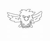 Coloring Fearow Template sketch template