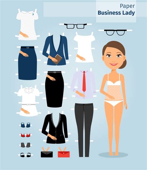 Business Lady Paper Doll ~ Graphics On Creative Market