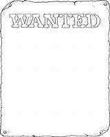 Wanted Pages West Old Coloring Bgd sketch template
