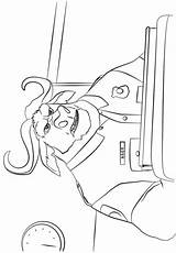 Coloring Zootopia Pages Bogo Chief Printable Game Print sketch template