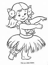 Coloring Pages Hula Girl Hawaii Luau Hawaiian Para Clipart Hawaiana Dancer Printable Kids Sheets Embroidery Color Little Girls Colorear Disney sketch template