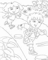 Dora Coloring Diego Pages Go Printable Comments sketch template