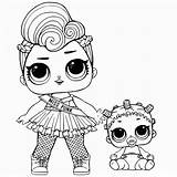 Lol Coloring Dolls Pages Surprise Print Series Baby sketch template