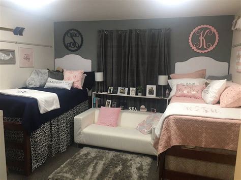 40 smart double dorm room decor for girls college dorm