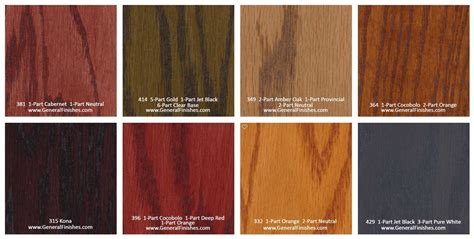 wood floor stain colors chart image