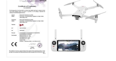drone fimi  se riceve la certificazione ce quadricottero news
