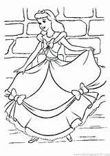 Coloring Cinderella Pages Shoe Getcolorings sketch template