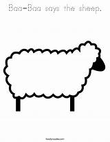 Sheep Coloring Baa Worksheet Kids Outline Pages Shepherd Says Jesus Follow Clipart Will Twistynoodle Lord Print Preschool Worksheets Bleats Colouring sketch template