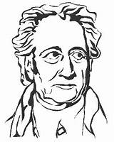 Goethe Johann Von Wolfgang German Language sketch template