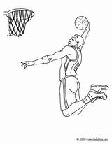 Dunking Player Coloring Pages Hellokids Basketball Print Color Online sketch template