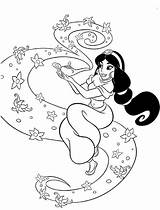 Coloring Jasmine Princess Lamp Magic Rub Pages Netart Color Getdrawings Getcolorings Printable sketch template