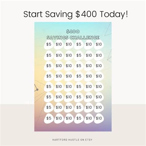 money saving challenge printable save  savings challenge savings