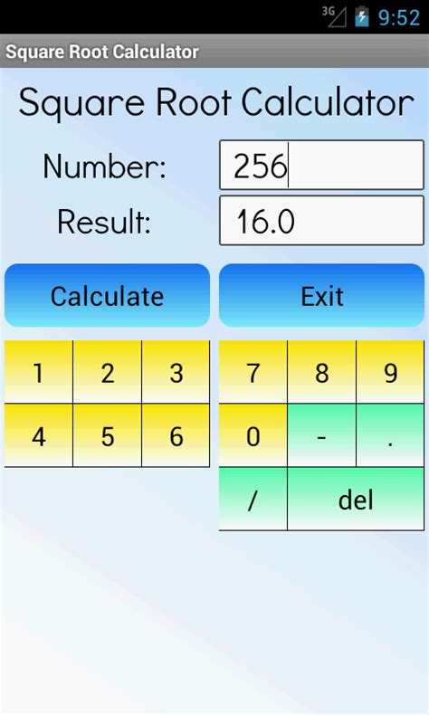 square root calculator android apps  google play