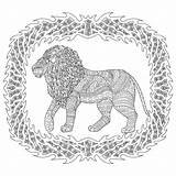Antistress Adult Volwassen Leeuw Adulti Leone Colorante Ornamental Zendoodle Zentangle sketch template