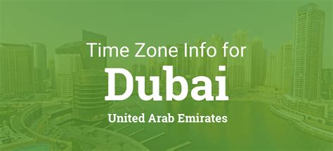 time zones  dubai united arab emirates