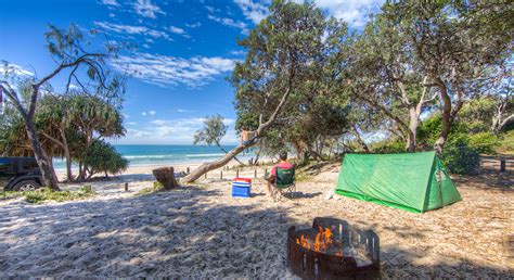 beach bush camping  brisbane moreton bay camping