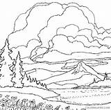 Coloring4free Coloring Landscape Pages Mountain Lake Related Posts sketch template