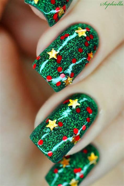 ideas   love  christmas nails pretty designs