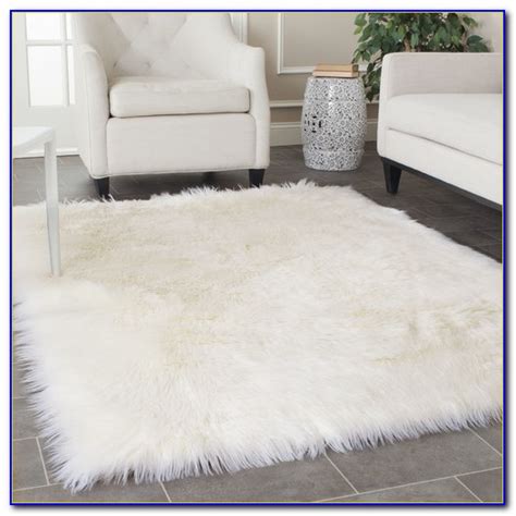 white faux fur rug large rugs home design ideas apjwvnl