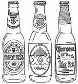 Beer Drawing Line Bottle Coloring Bottles Pages Tattoo Drawn Google Alcohol Drawings Outline Template Printable Search Color Getdrawings Bière Print sketch template