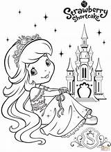 Shortcake Coloring Pages Strawberry Princess Castle Friends Printable Berrykins Color Girls Drawing Skip Main Template sketch template