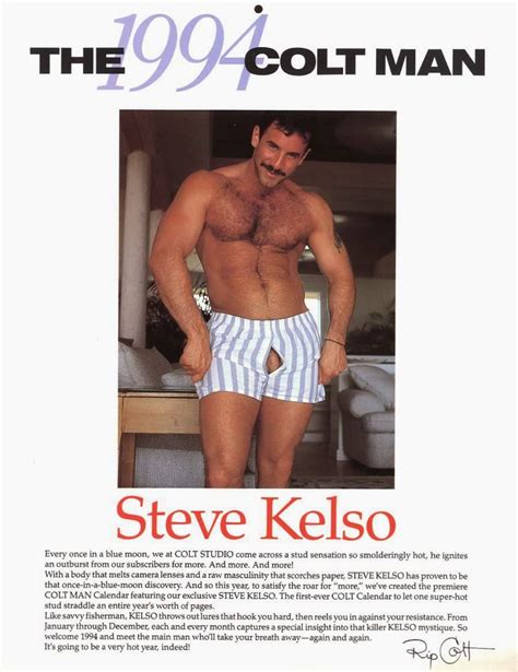 blast from the past steve kelso in his 1994 colt man calendar daily