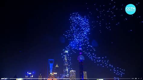 drone light shows  flight replacing fireworks cgtn