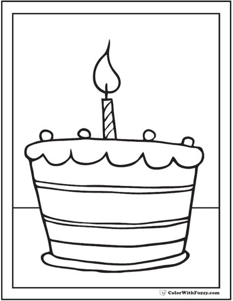 st birthday cupcake coloring page