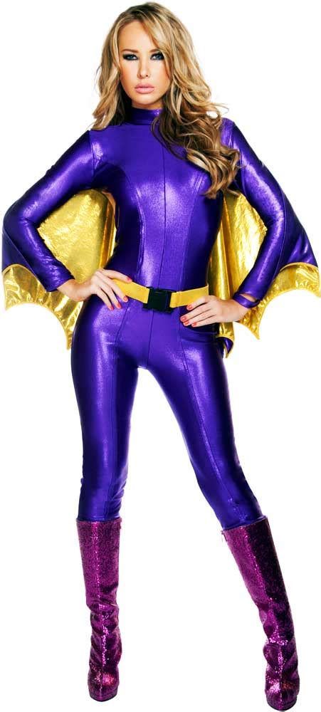 Roma Bat Warrior M Women S Purple Batgirl Batman Hero Costume 4597 Ebay