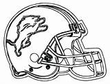 Coloring Pages Helmet Detroit Football Lions Broncos Logo Color Denver Kids Tigers Bears Helmets Print Clipart Drawing Chicago Lion Cleveland sketch template
