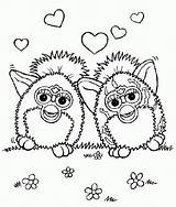 Coloring Furby Pages Coloringpagesfortoddlers sketch template