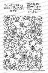 Nook Blooming Botanicals sketch template