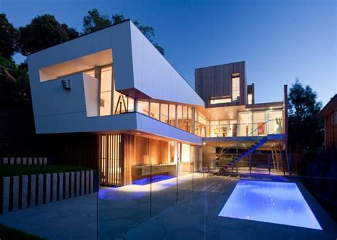 Innovative Glass Home Architecture By Vibe Design Group