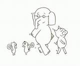 Elephant Piggie Coloring Pages Mo Willems Color Sheet Book Sheets Party Invited Am Google Pigeon Search Coloringhome Will Friend Awesome sketch template
