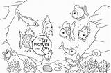 Coloring Fish Rainbow Pages Kids Printable Comments sketch template