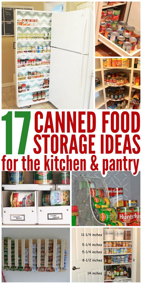 canned food storage ideas  organize  pantry