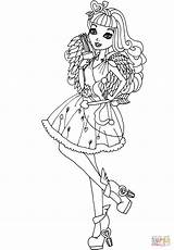 Kolorowanki Cupid Kolorowanka Lizzie Cheshire Druku Briar Madeline Hatter Dzieci Blondie Kategorii sketch template