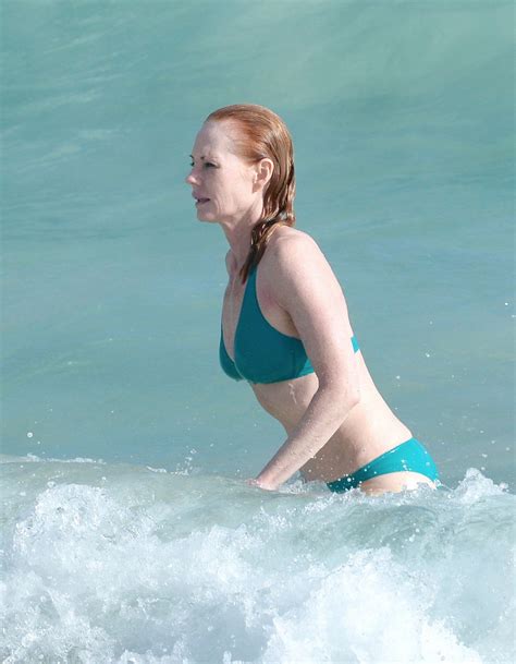 marg helgenbergr in bikini at a beach in st barts hawtcelebs