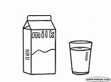 Milk Coloring Pages Carton sketch template