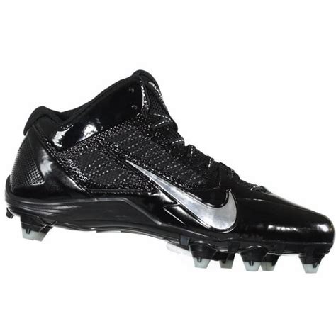 nike alpha pro   blacksilver mens football cleats    eu  walmartcom walmartcom