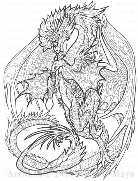 dragon coloring page crafty time  creative pinterest dragons