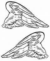 Wings Angel Coloring Pages Wing Colouring Printable Bird Color Clipart Template Sheets Cliparts Getcolorings Print Getdrawings Library Crosses Now sketch template