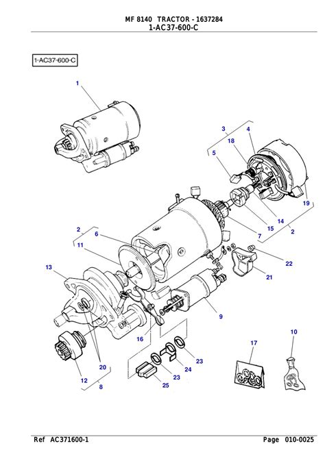 massey ferguson mf tractor parts catalogue manual