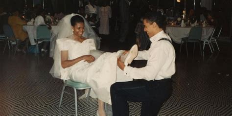 Michelle Obama Shares Wedding Day Photo Of Her And Barack Michelle On