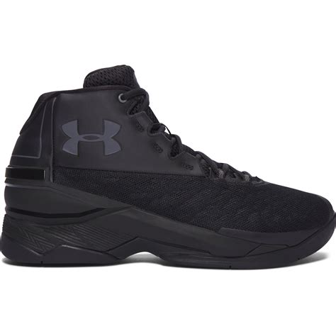 armour leather mens ua longshot basketball shoes  black